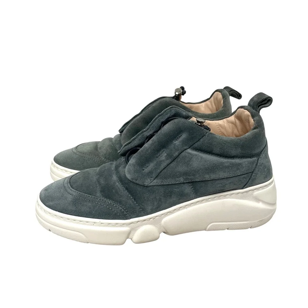 AGL Venus Suede Sneakers Size 37.5 sage green ATTILIO‎ GIUSTI LEOMBRUNI